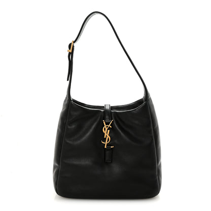 Saint Laurent Padded Lambskin Small Le 5 A 7 Supple Hobo Black 1 of 9