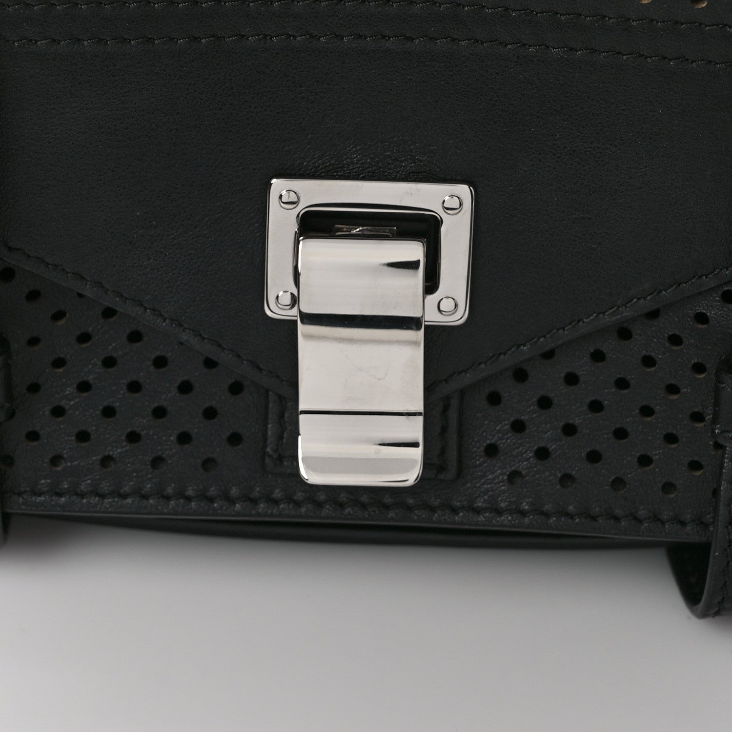 Proenza Schouler Grained Calfskin Tiny PS1 Satchel Black 11 of 11