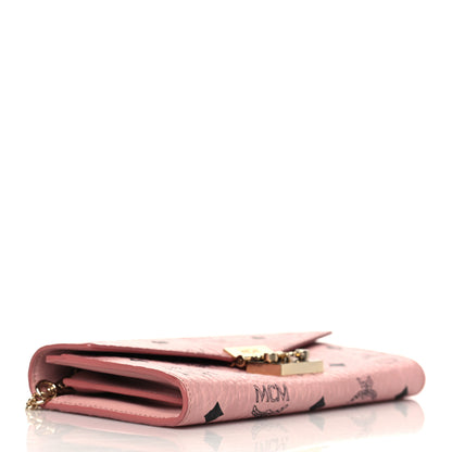 MCM Visetos Large Patricia Wallet On Chain Soft Pink 4 of 11