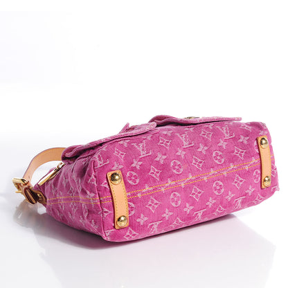 Louis Vuitton Denim Baggy PM Fuchsia 4 of 7