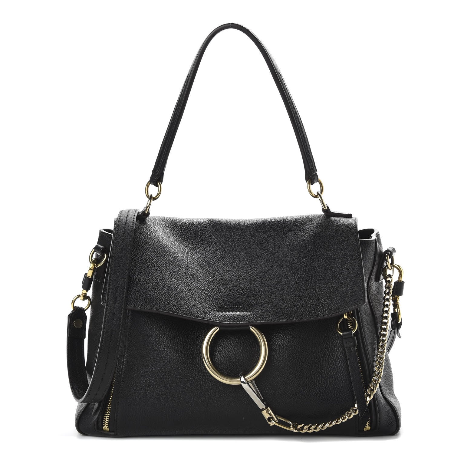 Chloe Calfskin Medium Faye Day Shoulder Bag Black 1 of 11