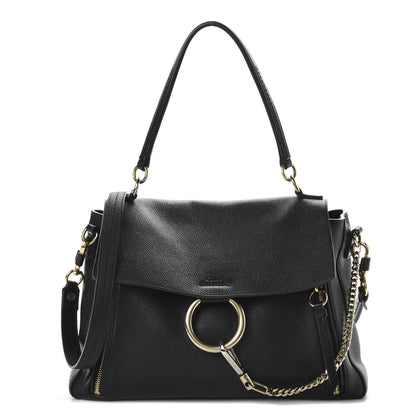 Chloe Calfskin Medium Faye Day Shoulder Bag Black 1 of 11