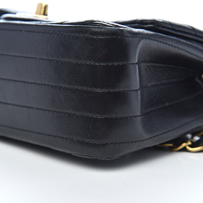 Chanel Lambskin Chevron Quilted Mini Square Flap Black 12 of 13
