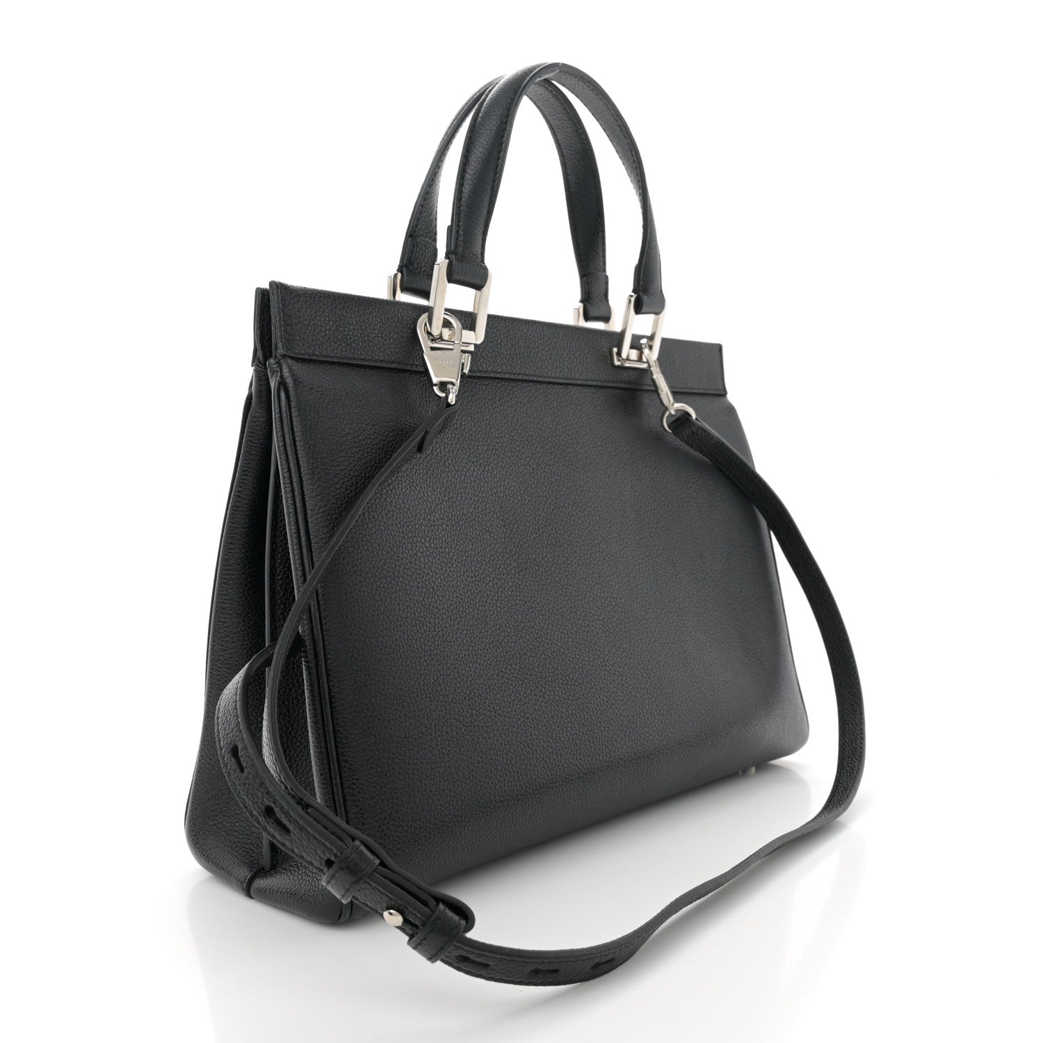 Gucci Smooth Calfskin Medium Zumi Top Handle Bag Black 3 of 10