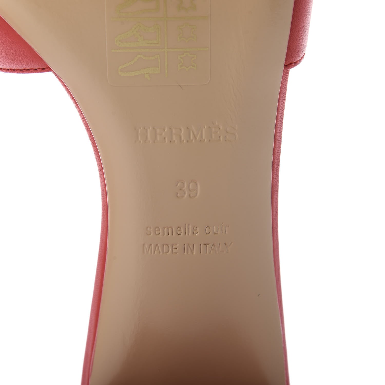Hermes Calfskin Oasis Sandals 39 Rouge Corazon 8 of 10