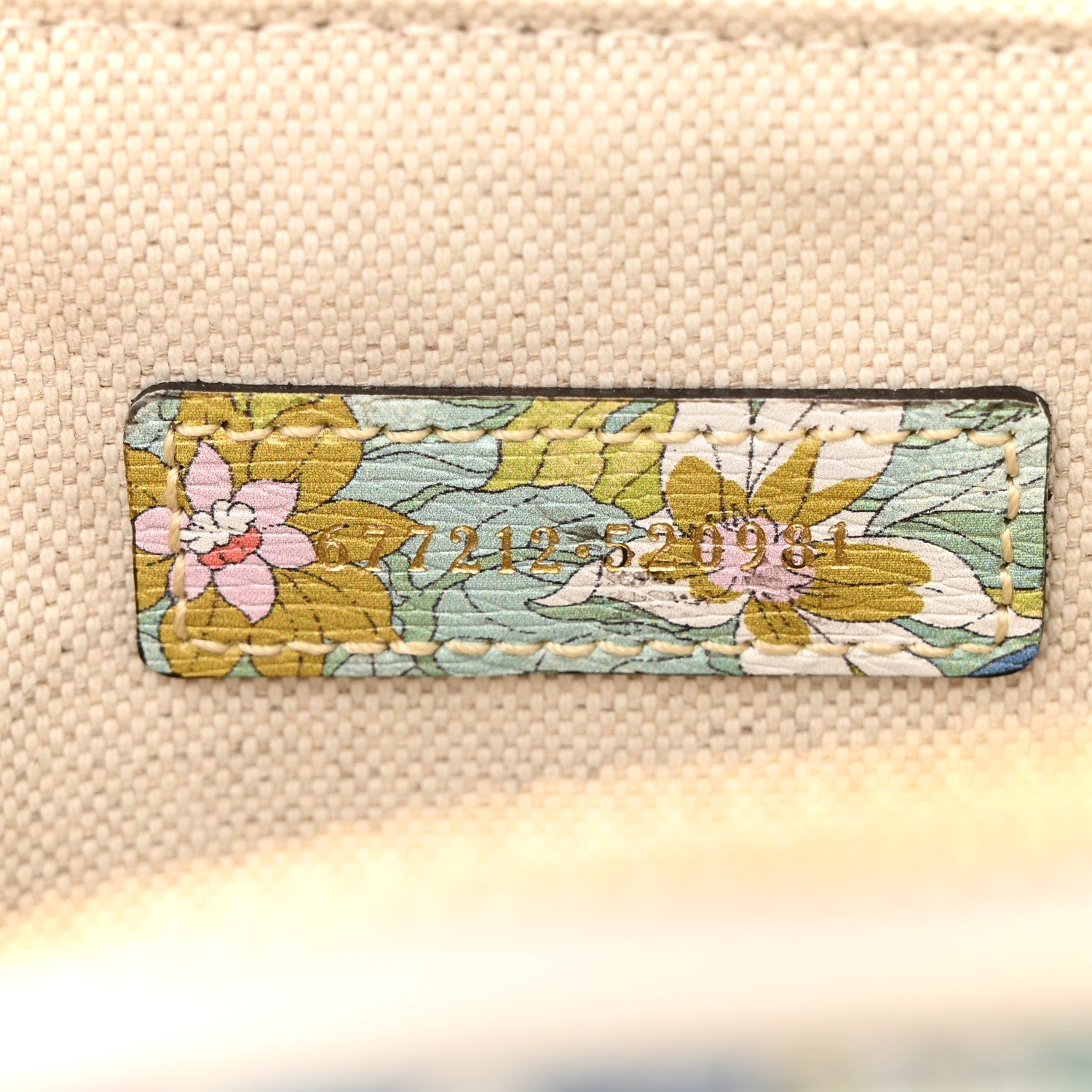 Gucci New Shangai Calfskin Tiger Savanah Web Mini Horsebit 1955 Top Handle Bag Chalky White Multicolor 7 of 10