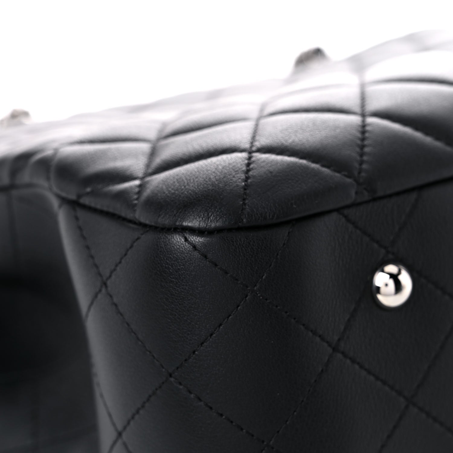 Chanel Calfskin Quilted Large Classic Shopping Tote Black 10 of 13