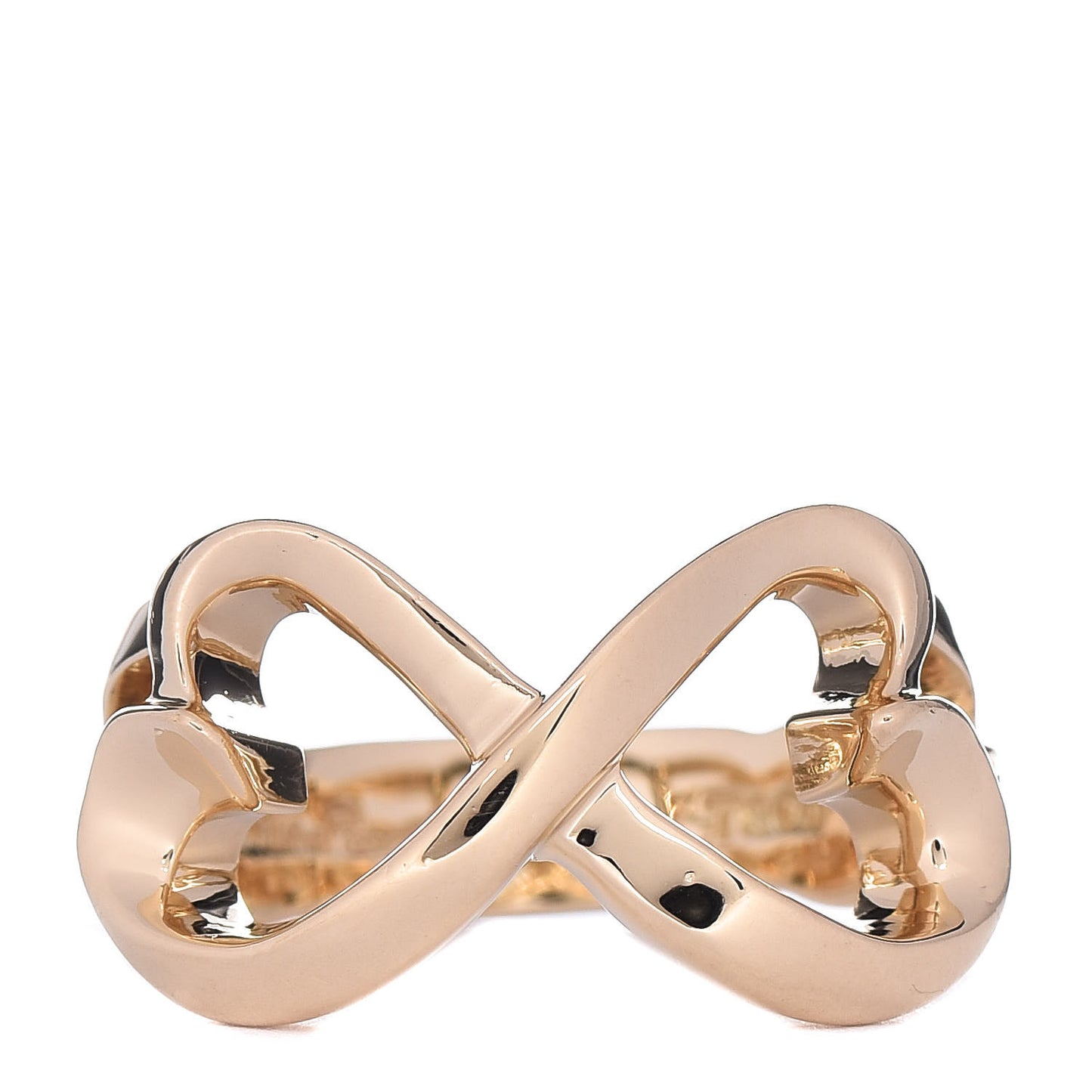 18K Yellow Gold Paloma Picasso Double Loving Heart Ring 52 6