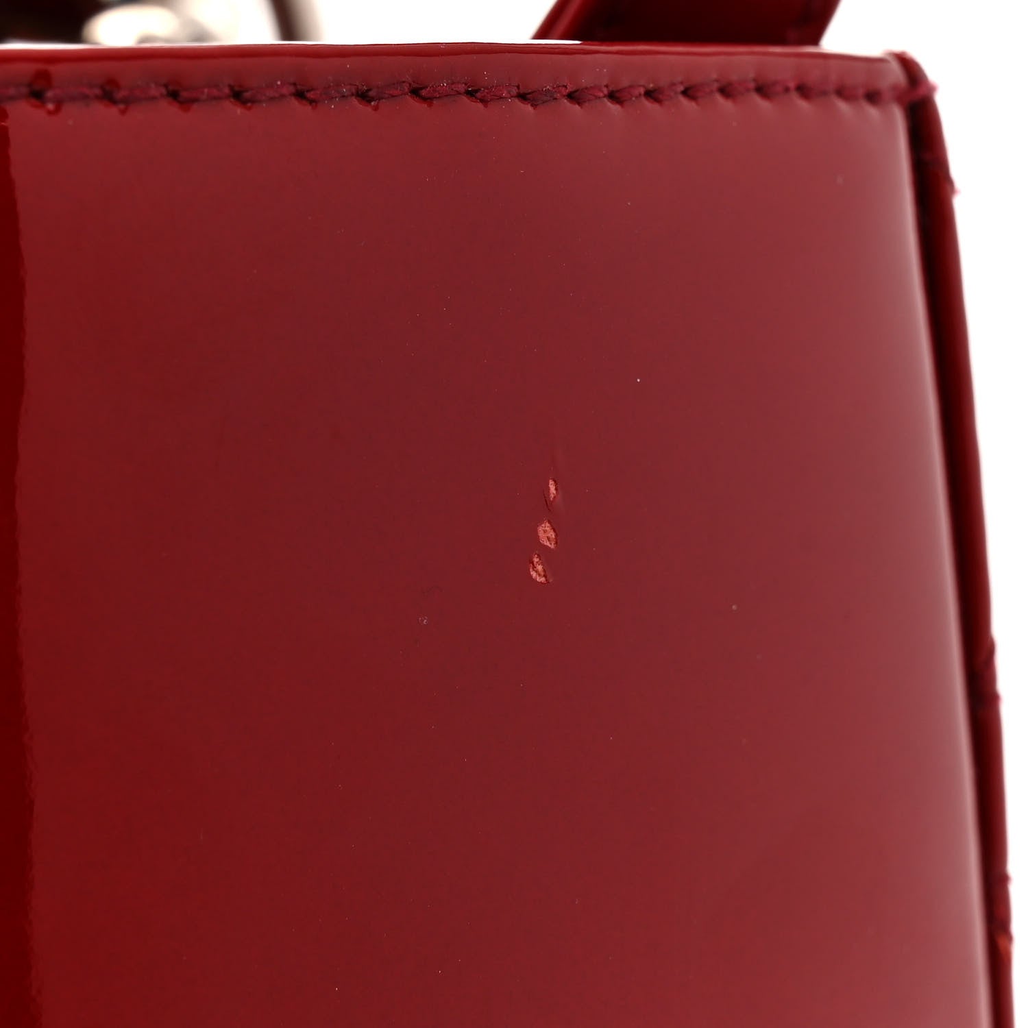 Christian Dior Patent Cannage Large Lady Dior Red 13 of 14
