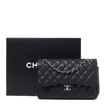 Chanel Caviar Quilted Jumbo Double Flap Black 10 of 10