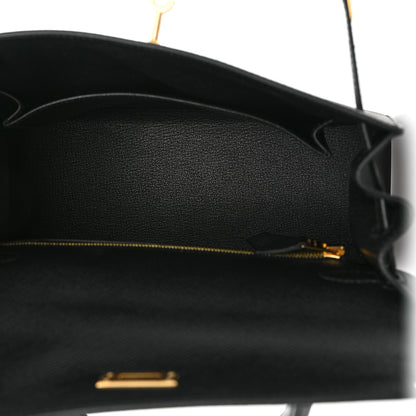 Hermes Epsom Kelly Sellier 25 Black 5 of 10