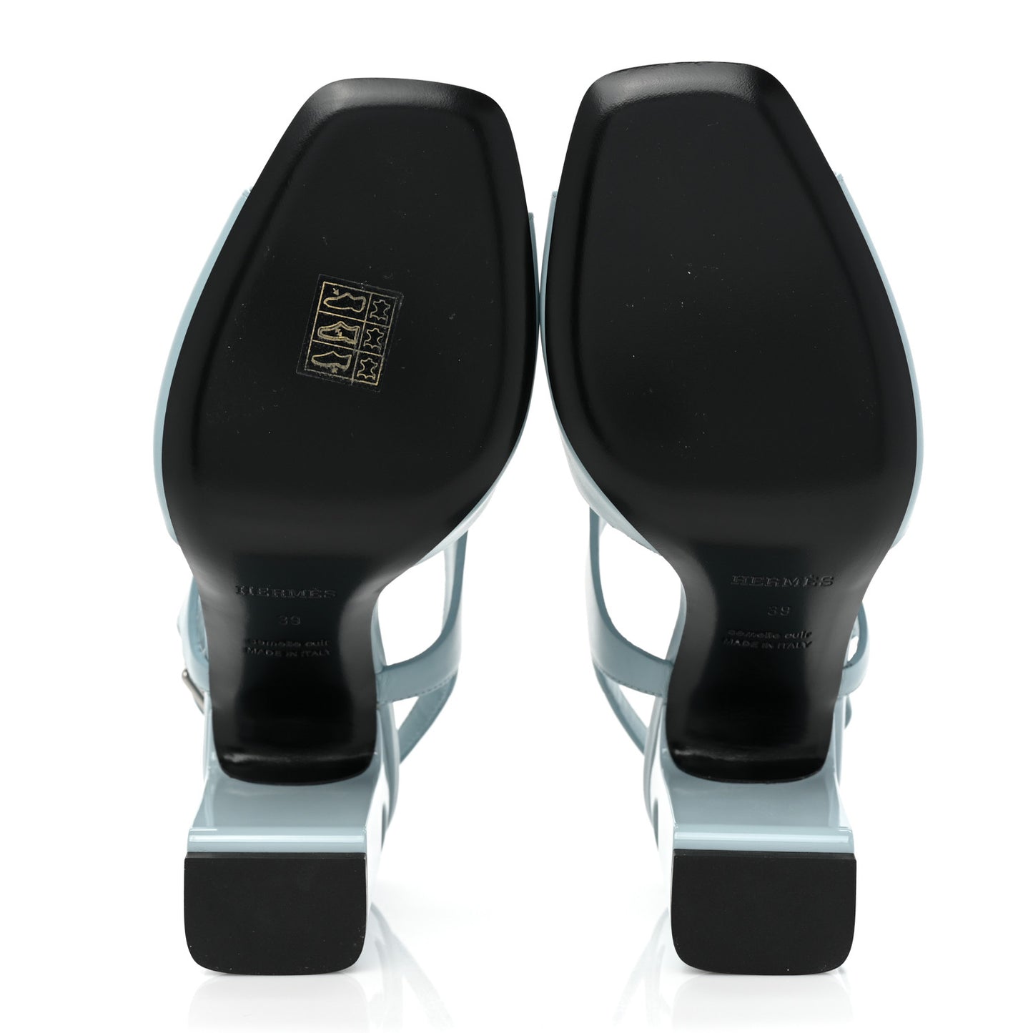 Calfskin Electra 90 Sandals 39 Vert D'eau