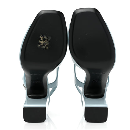 Hermes Calfskin Electra 90 Sandals 39 Vert D'eau 5 of 8
