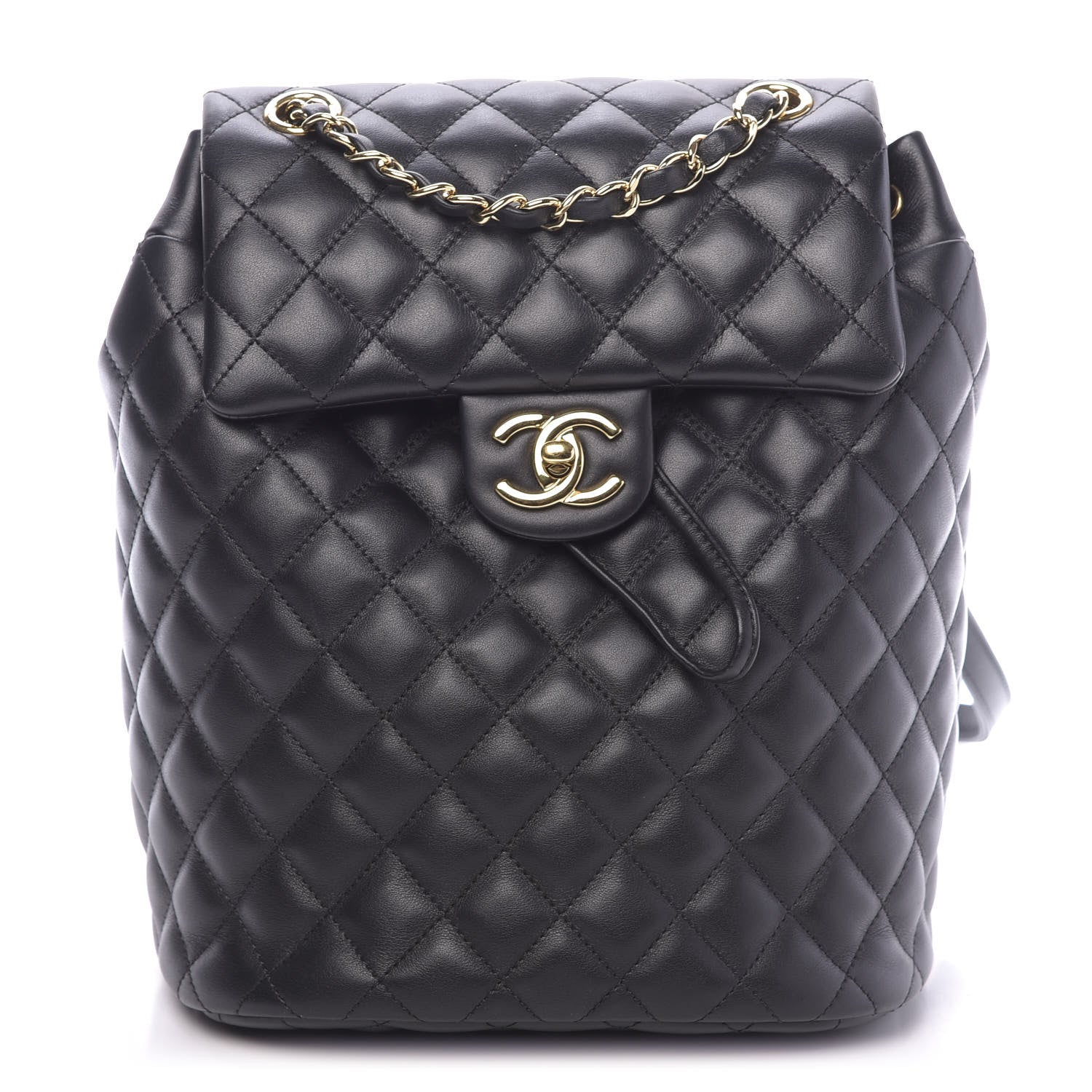 Chanel Calfskin Quilted Small Urban Spirit Backpack Black 1 of 11