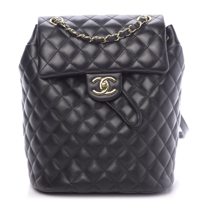 Chanel Calfskin Quilted Small Urban Spirit Backpack Black 1 of 11
