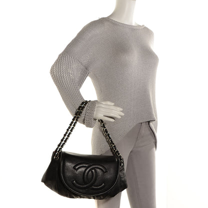 Chanel Caviar Half Moon Large Flap Black 2 of 7