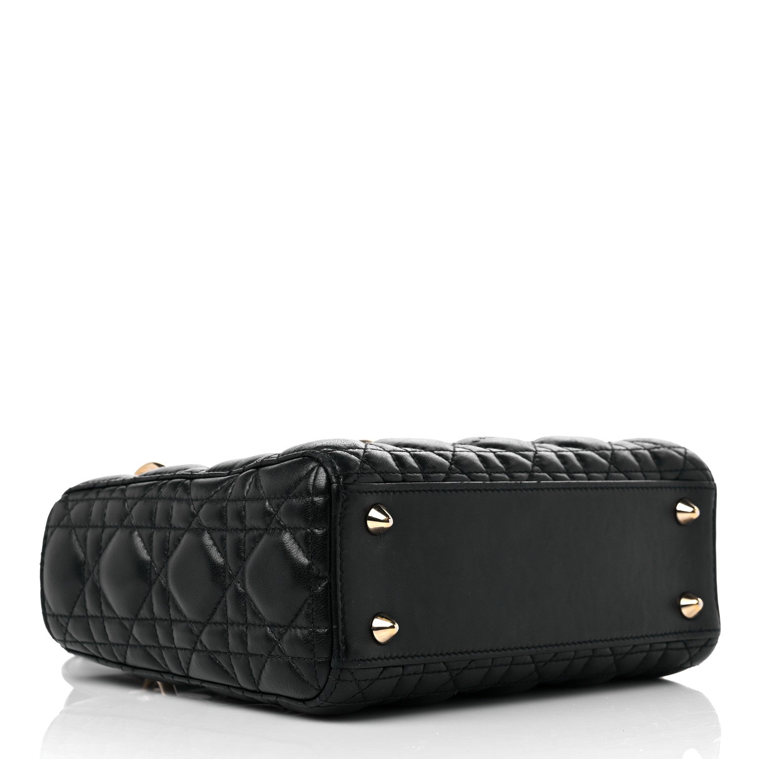 Christian Dior Lambskin Cannage Small My ABCDior Lady Dior Black 4 of 13