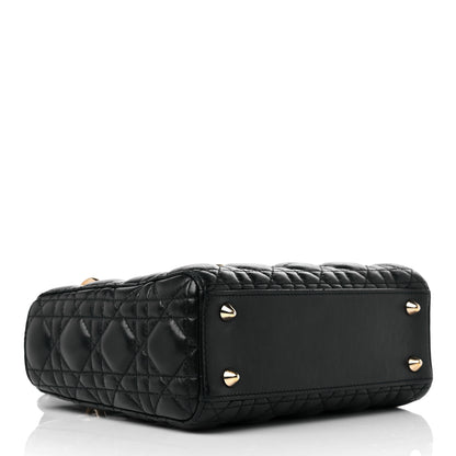 Christian Dior Lambskin Cannage Small My ABCDior Lady Dior Black 4 of 13