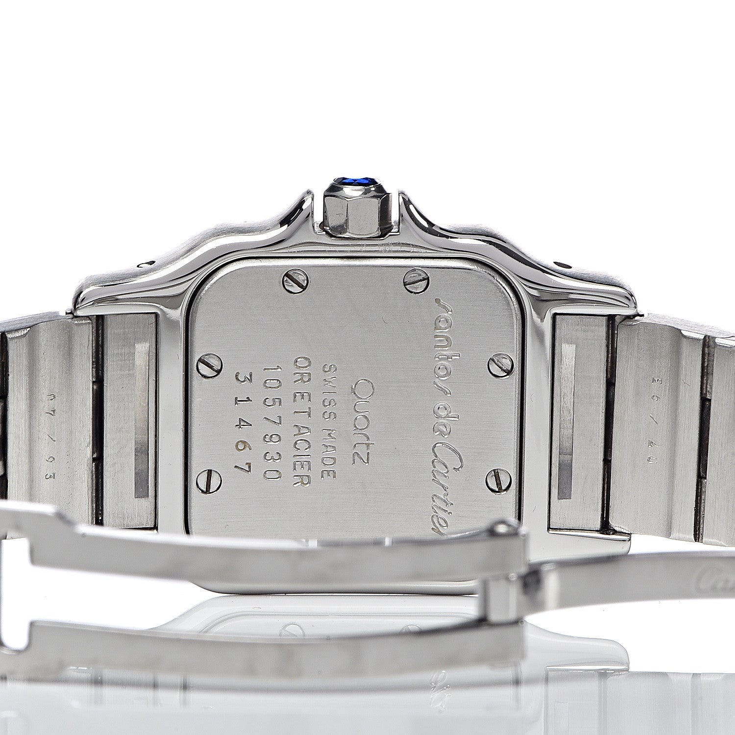Cartier Stainless Steel 18K Yellow Gold 24mm Santos De Cartier Galbee Quartz Watch 6 of 7