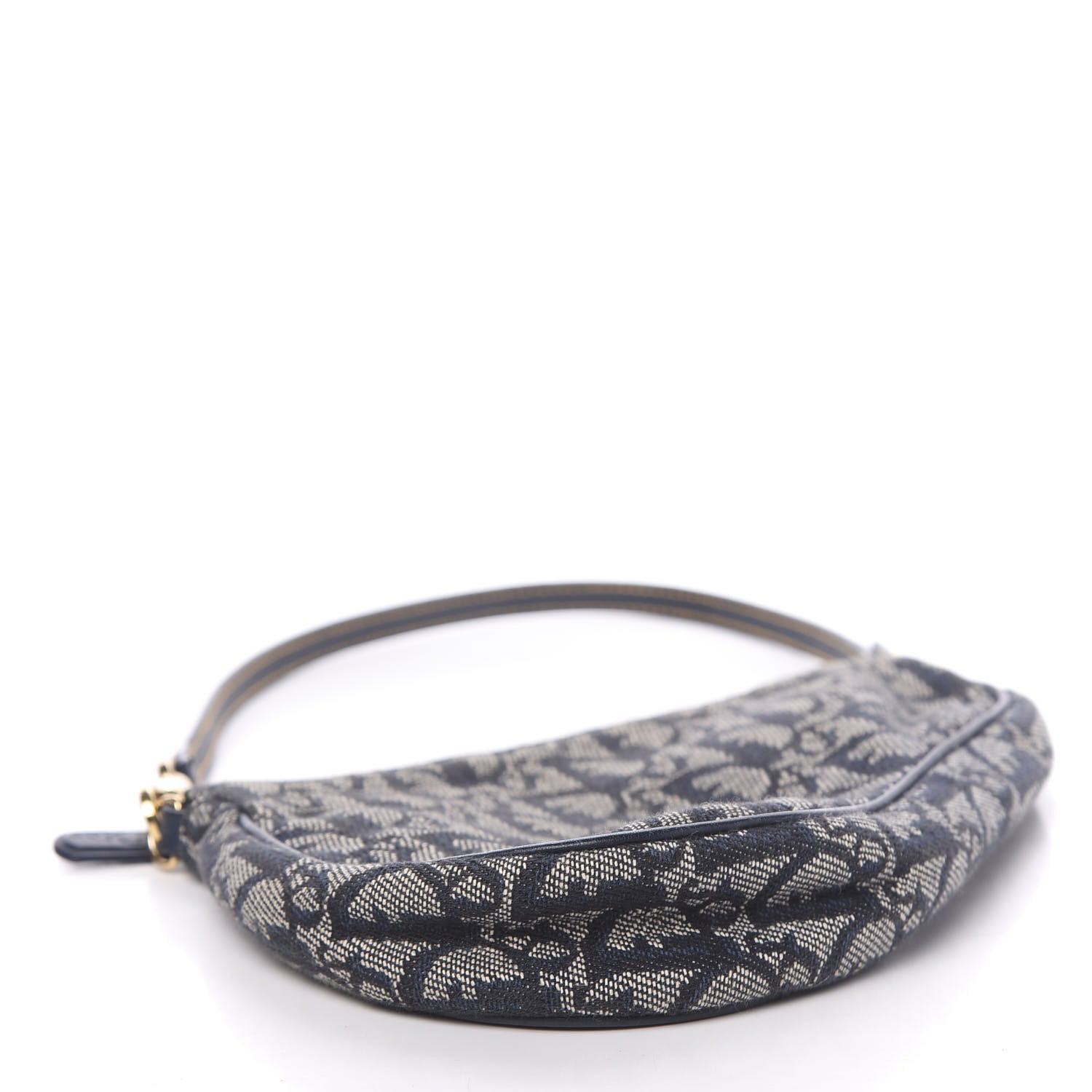Christian Dior Monogram Mini Saddle Pochette Navy 4 of 10