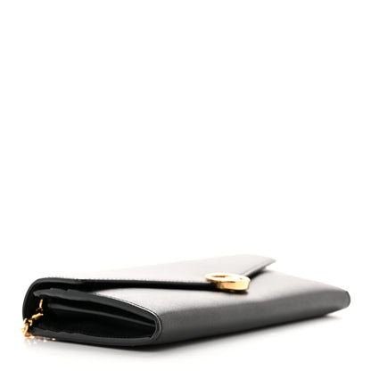 Fendi Vitello Liberty Lucido F is Fendi Continental Envelope Wallet on Chain Black 4 of 11