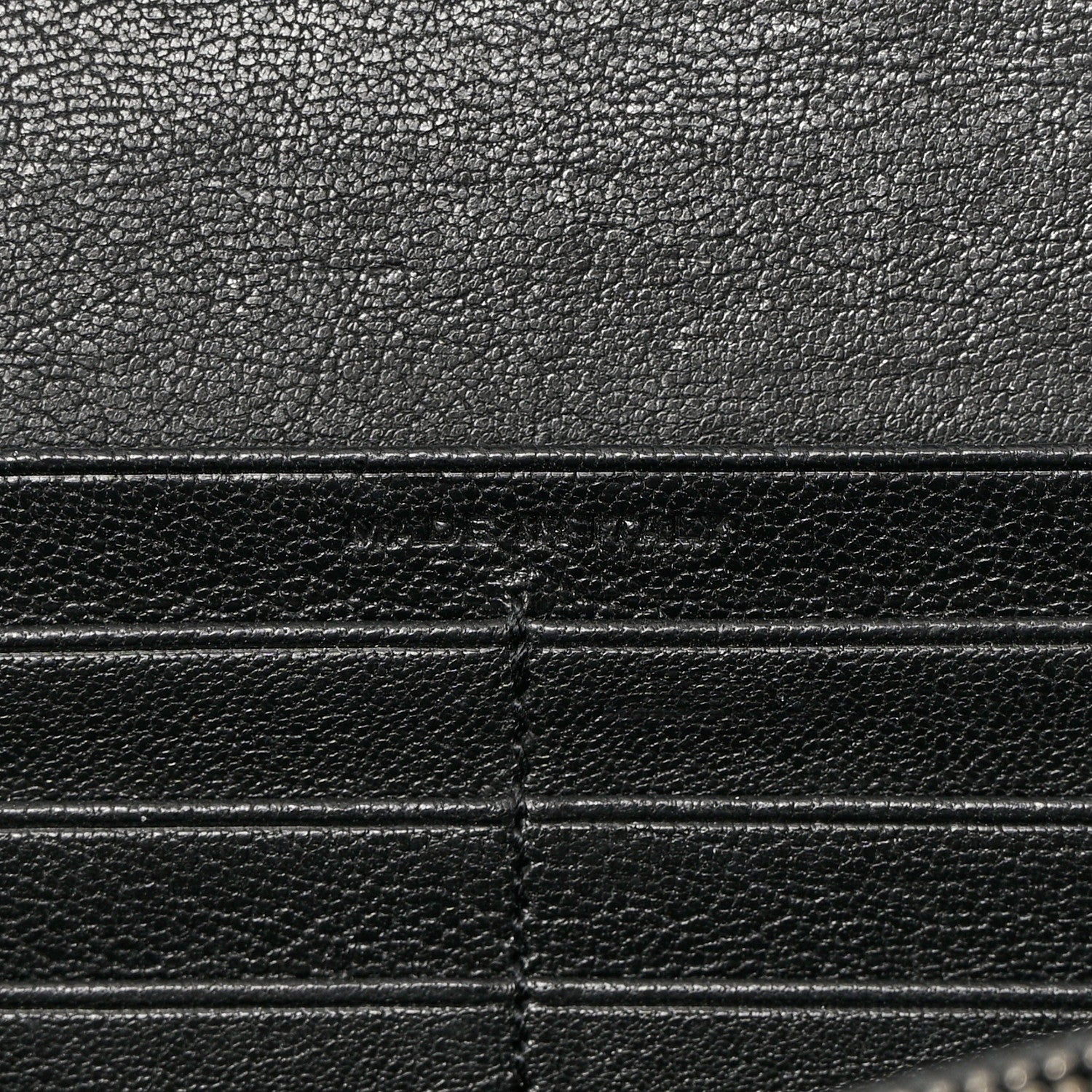 Saint Laurent Lambskin Mixed Matelasse Quilted Large Monogram Envelope Wallet Black 7 of 15