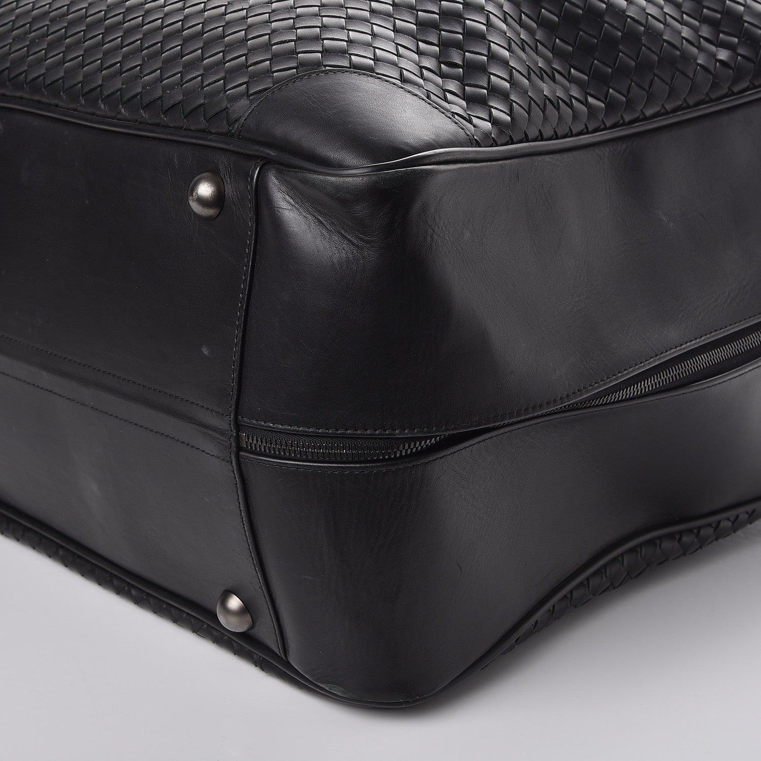 Bottega Veneta Nappa Intrecciato Luggage Travel Bag Nero Black 10 of 15