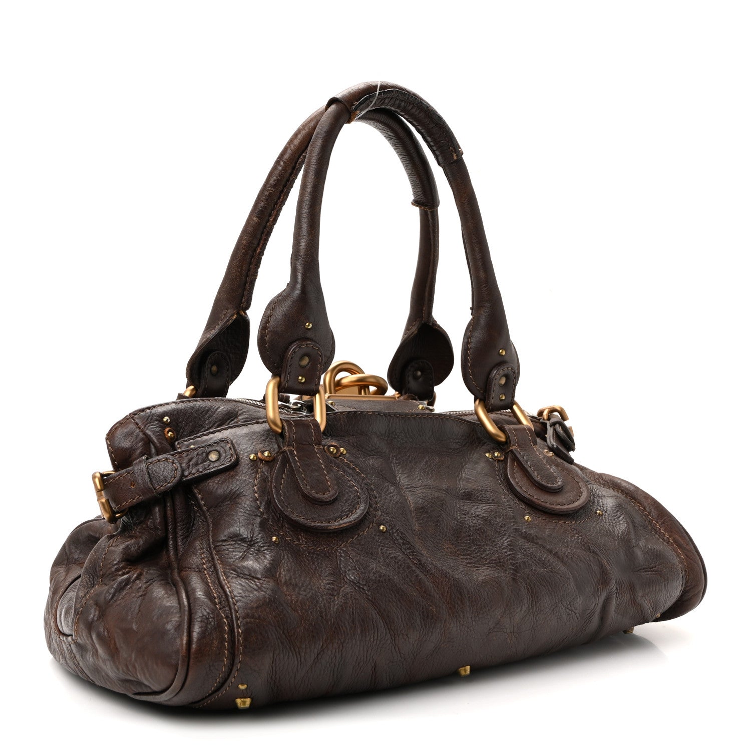 Chloe Calfskin Medium Paddington Satchel Chocolate 3 of 9