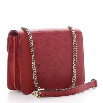Gucci Dollar Calfskin Small Interlocking G Shoulder Bag Red 3 of 10
