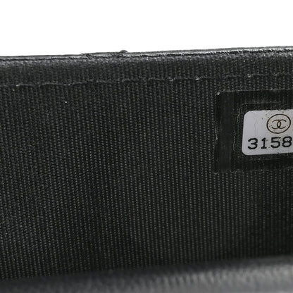 Chanel Lambskin Quilted Trendy CC Card Holder On Chain Black 15 of 23