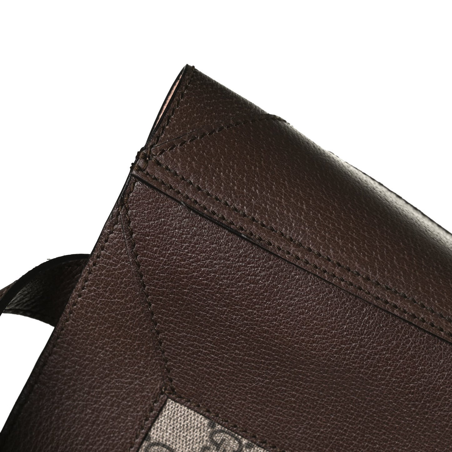 GG Supreme Monogram Web Large Ophidia Vertical Shopping Tote Brown