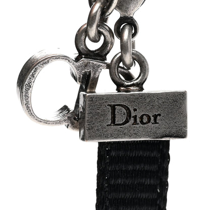 Christian Dior Grosgrain Ribbon Dior Logo Choker Necklace Black 5 of 5