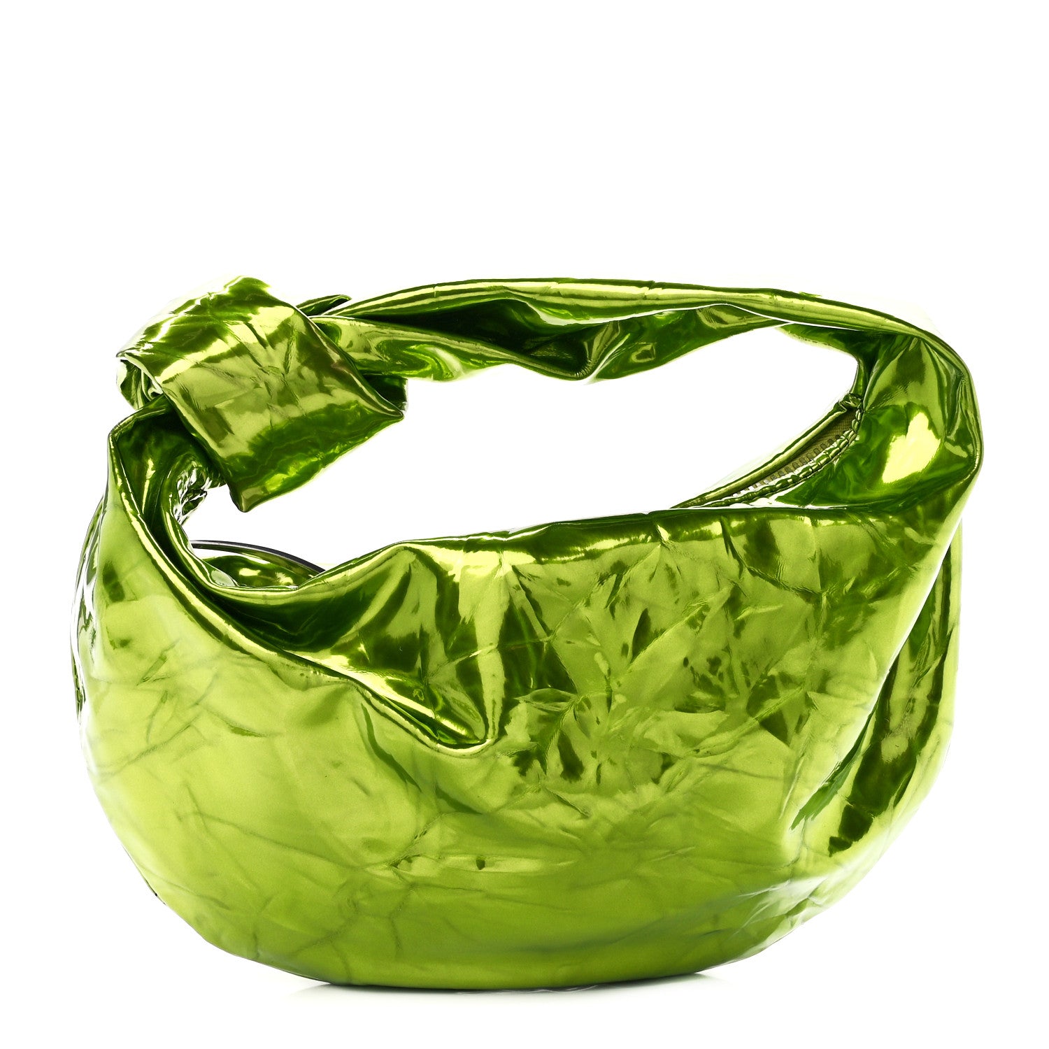 Bottega Veneta Metallic Crushed Calfskin Mini Jodie Chlorophyll 1 of 12