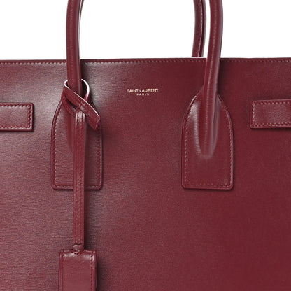Saint Laurent Calfskin Sac De Jour Burgundy 9 of 11