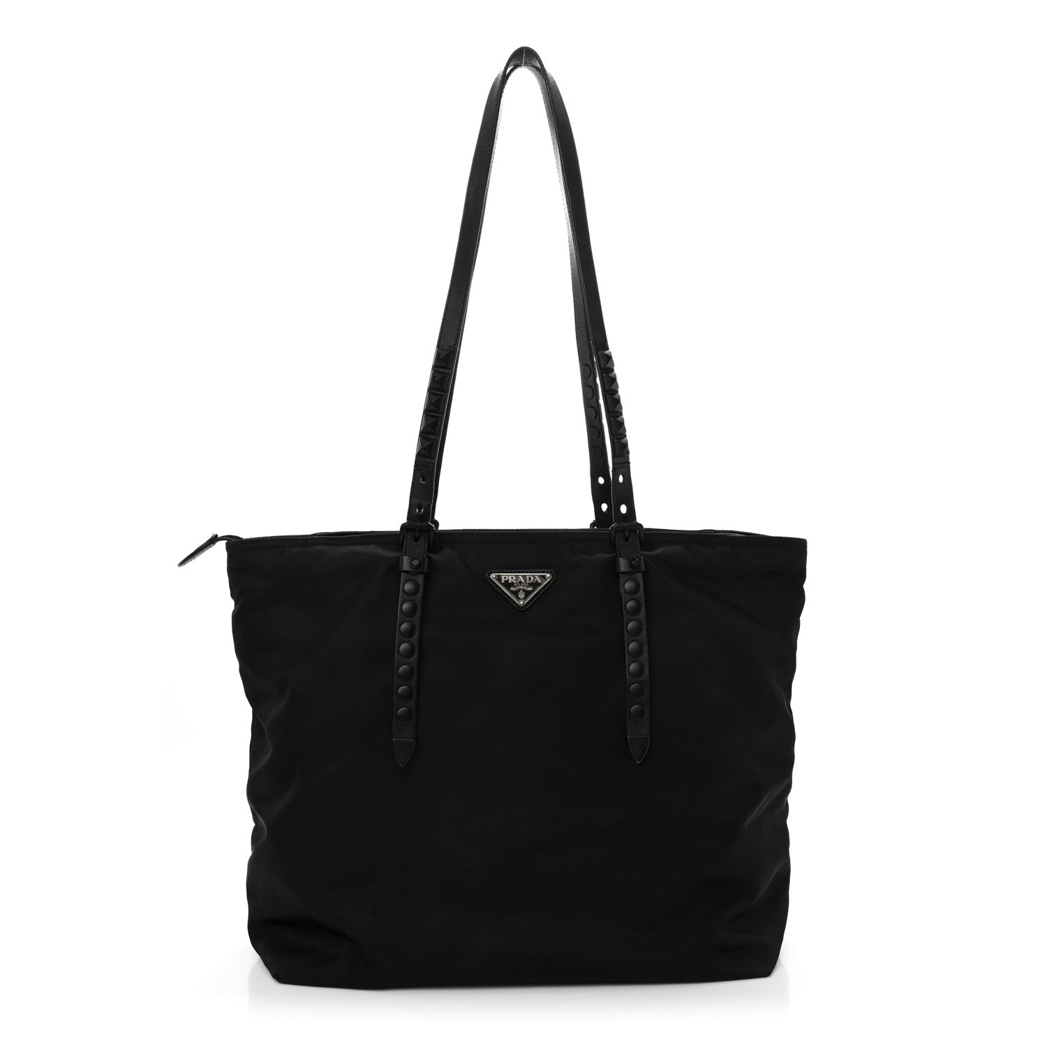 Prada Nylon New Vela Studded Black 1 of 18