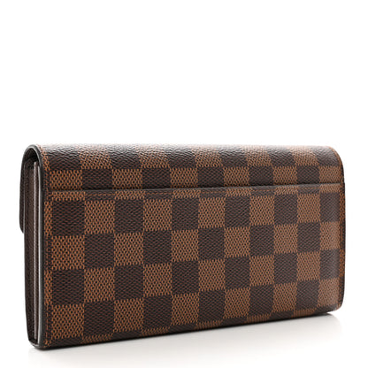 Louis Vuitton Damier Ebene Sarah Wallet NM 3 of 8