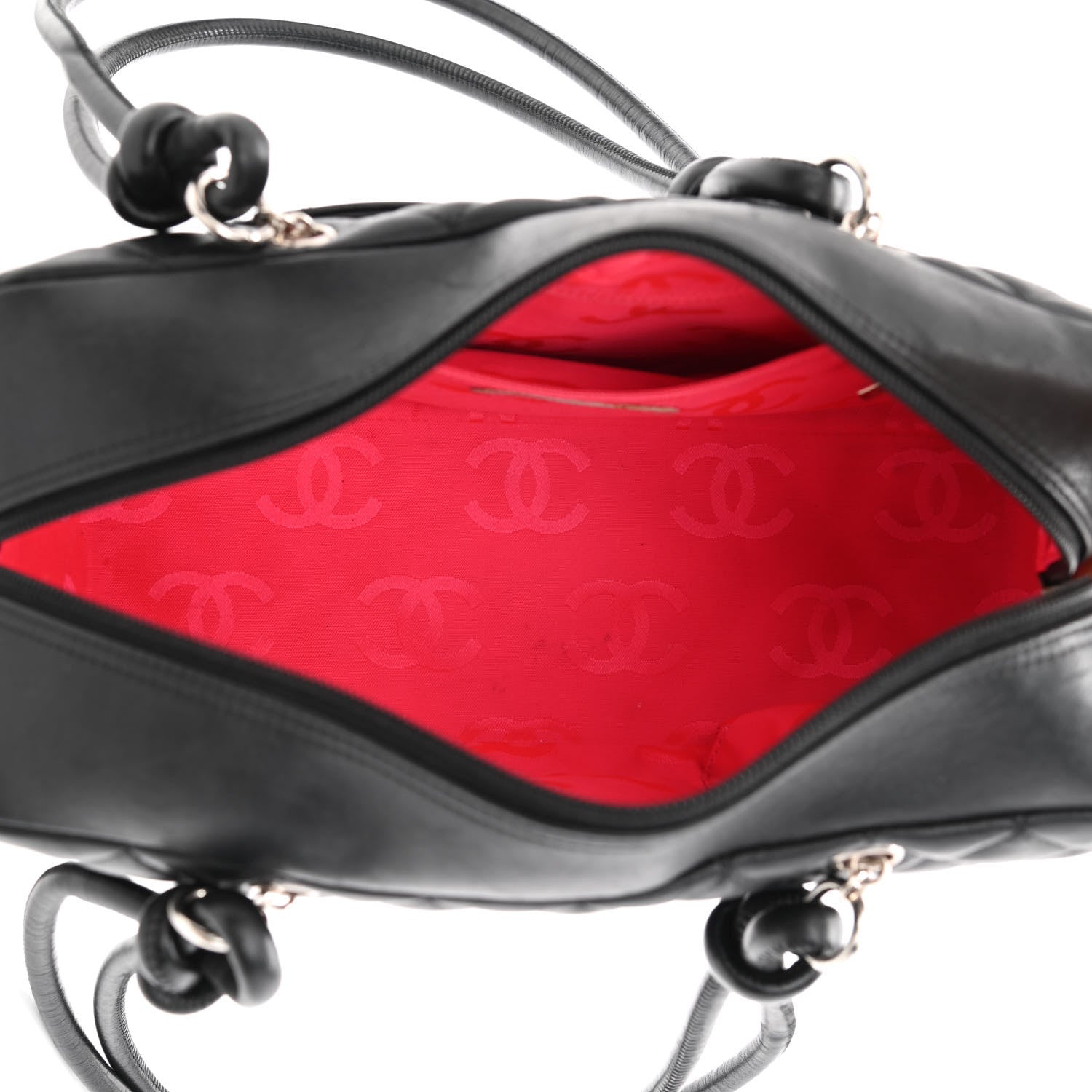 Chanel Calfskin Quilted Large Cambon Bowler Black 5 of 10