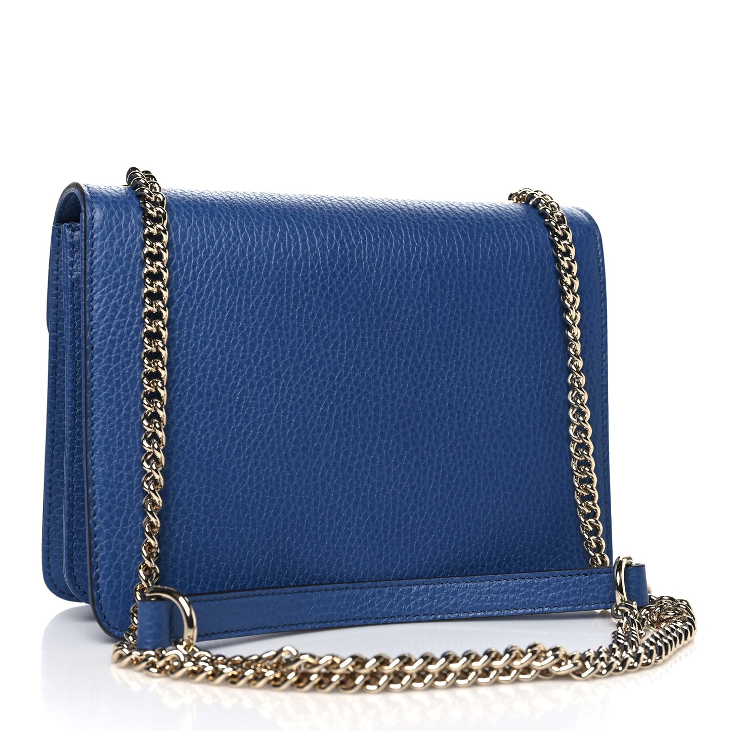 Dollar Calfskin Small Interlocking G Shoulder Bag Caspian