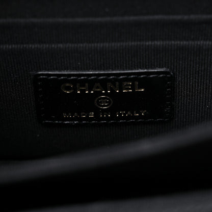Chanel Calfskin Quilted Mini Maxi Pearls Wallet On Chain WOC Black 6 of 11