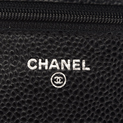 Chanel Caviar Quilted Wallet On Chain WOC Black 6 of 9