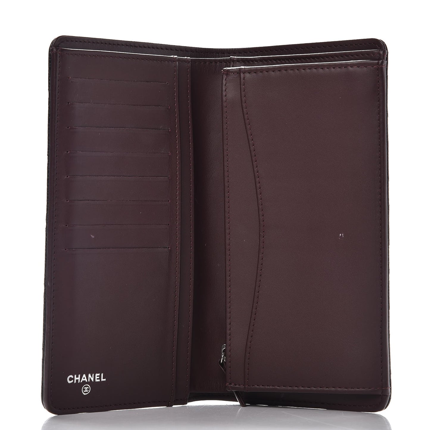Caviar Quilted Yen Wallet Black