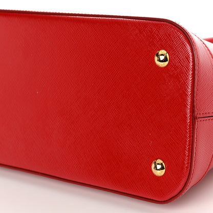 Prada Saffiano Vernice Medium Promenade Tote Rosso 9 of 9