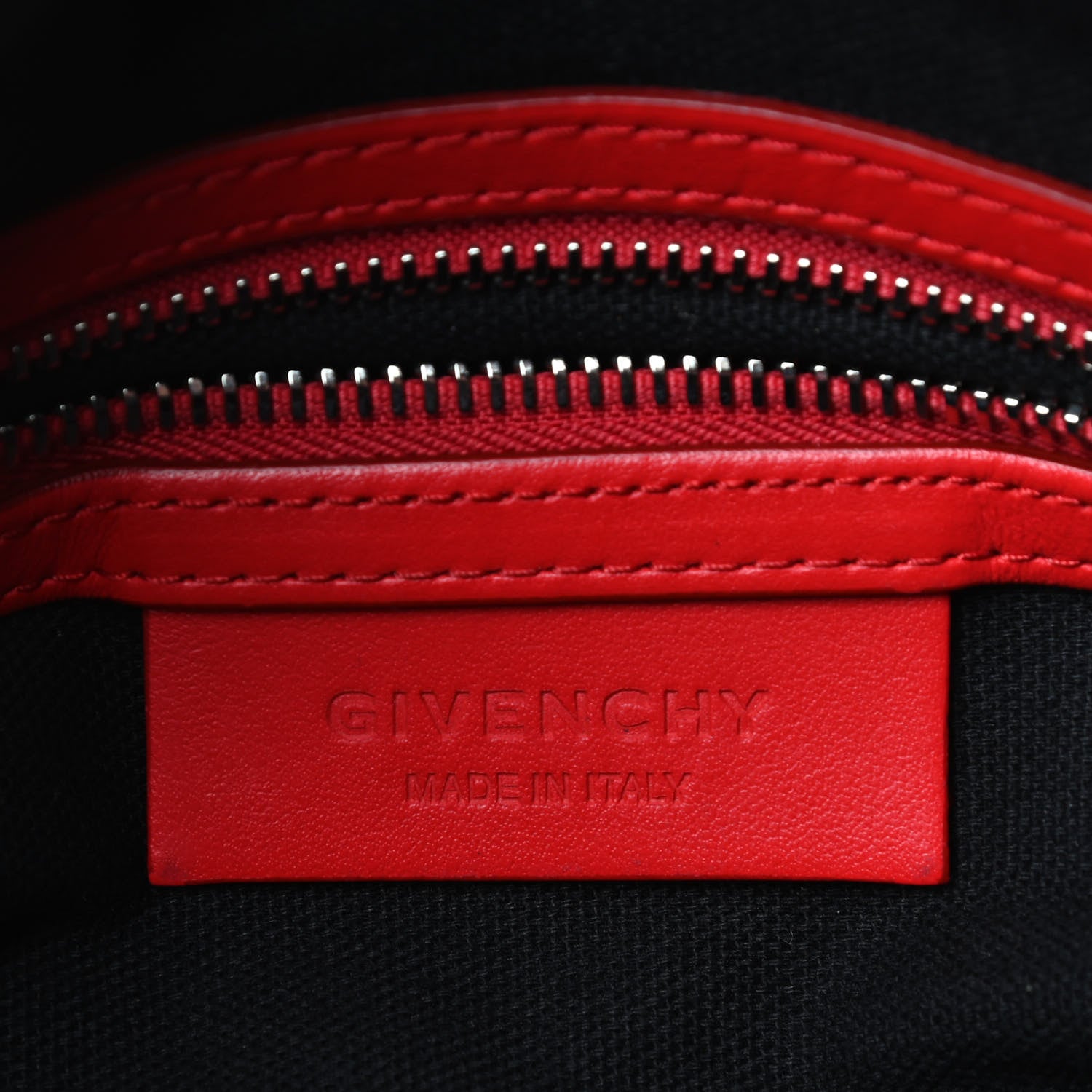 Givenchy Calfskin Micro Nightingale Logo Strap Red 7 of 10