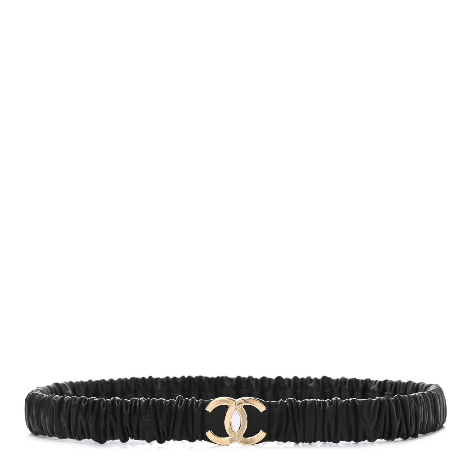Chanel Lambskin CC Belt 85 Black 1 of 3
