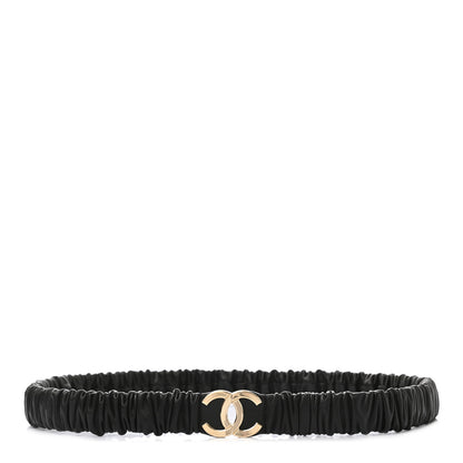 Chanel Lambskin CC Belt 85 Black 1 of 3