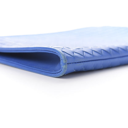 Bottega Veneta Nappa Intrecciato Flat Zip Pouch Blue 7 of 8