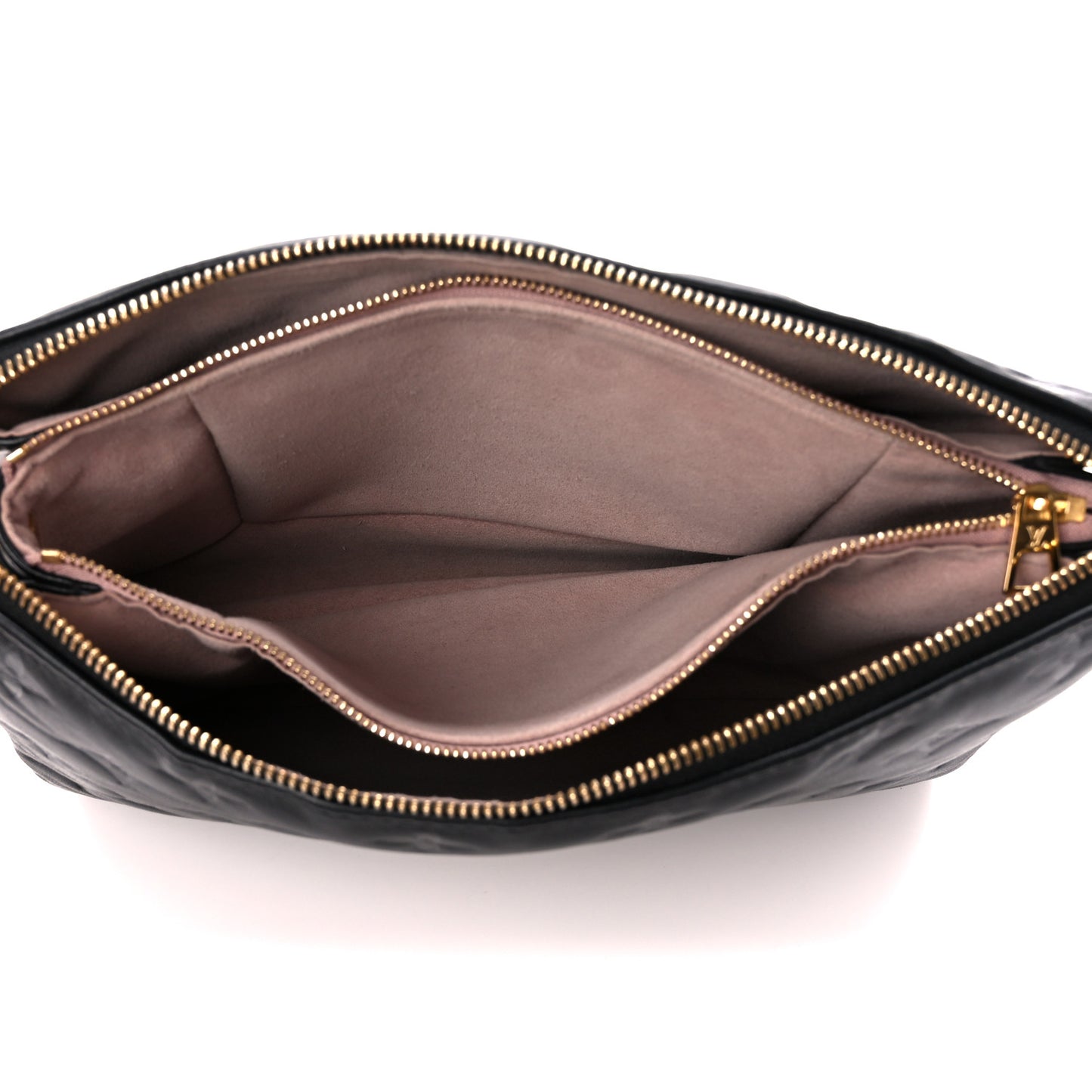 Lambskin Embossed Monogram Coussin PM Black