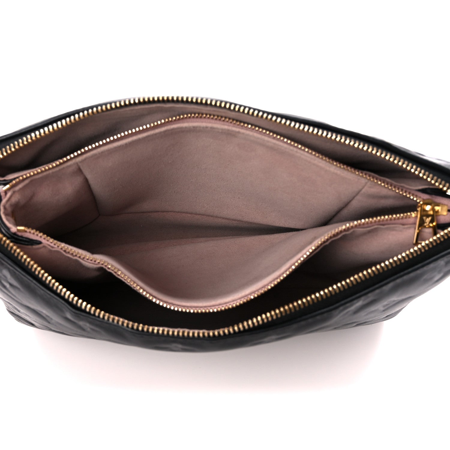 Louis Vuitton Lambskin Embossed Monogram Coussin PM Black 5 of 13