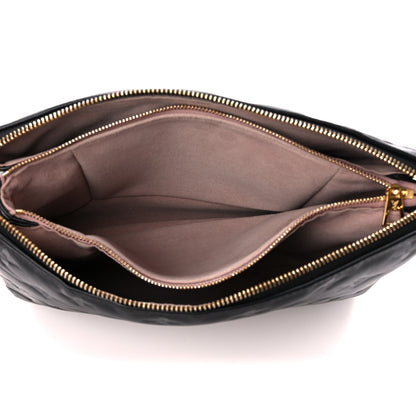 Louis Vuitton Lambskin Embossed Monogram Coussin PM Black 5 of 13