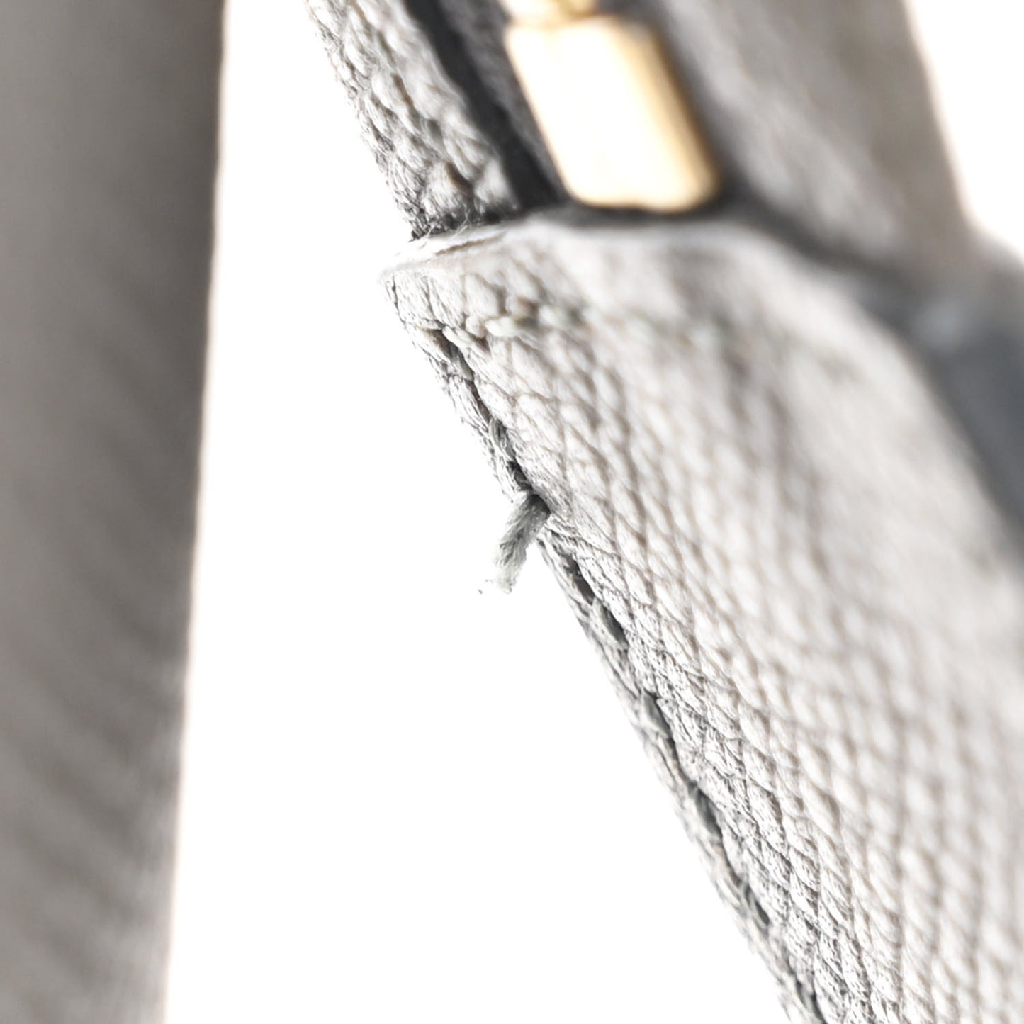 Baby Grained Calfskin Micro Belt Bag Grey